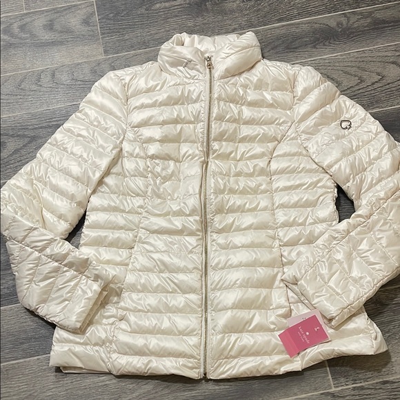 Kate Spade Cream Puffer Jacket - Picture 2 of 10